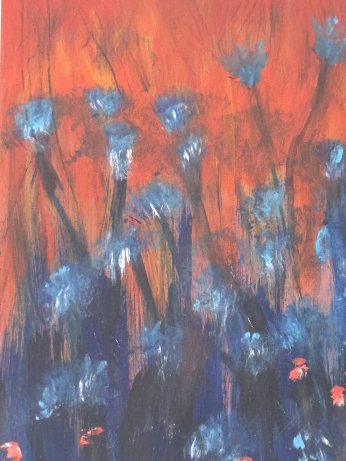 Blumen im Feuer – Detail 1