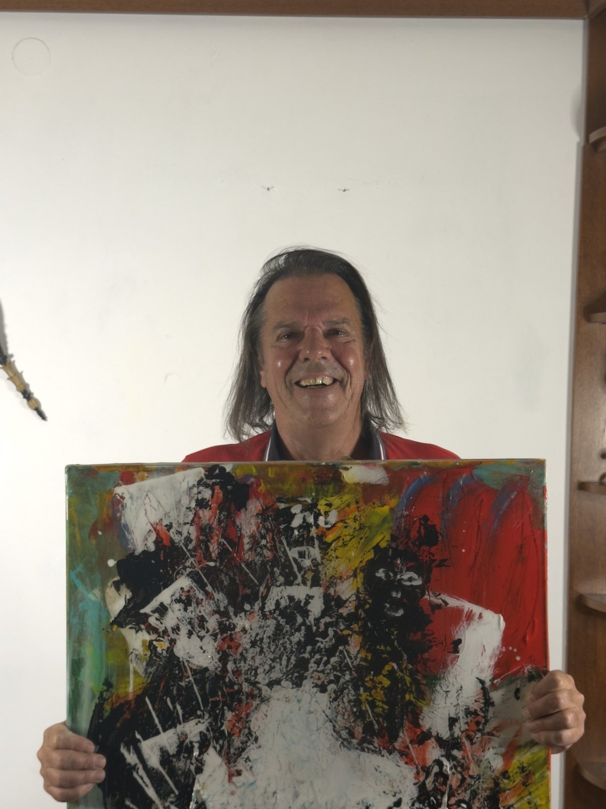 Johannes Töbich mit dem Werk Verfolgt